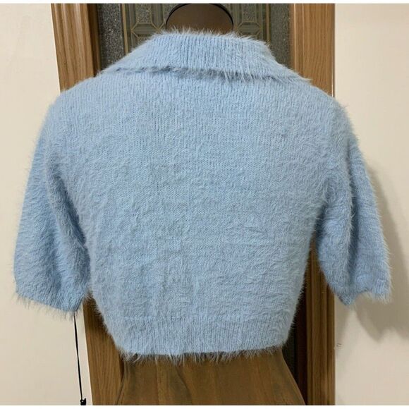 William Rast Polo Cropped Sweater - Picture 3 of 7